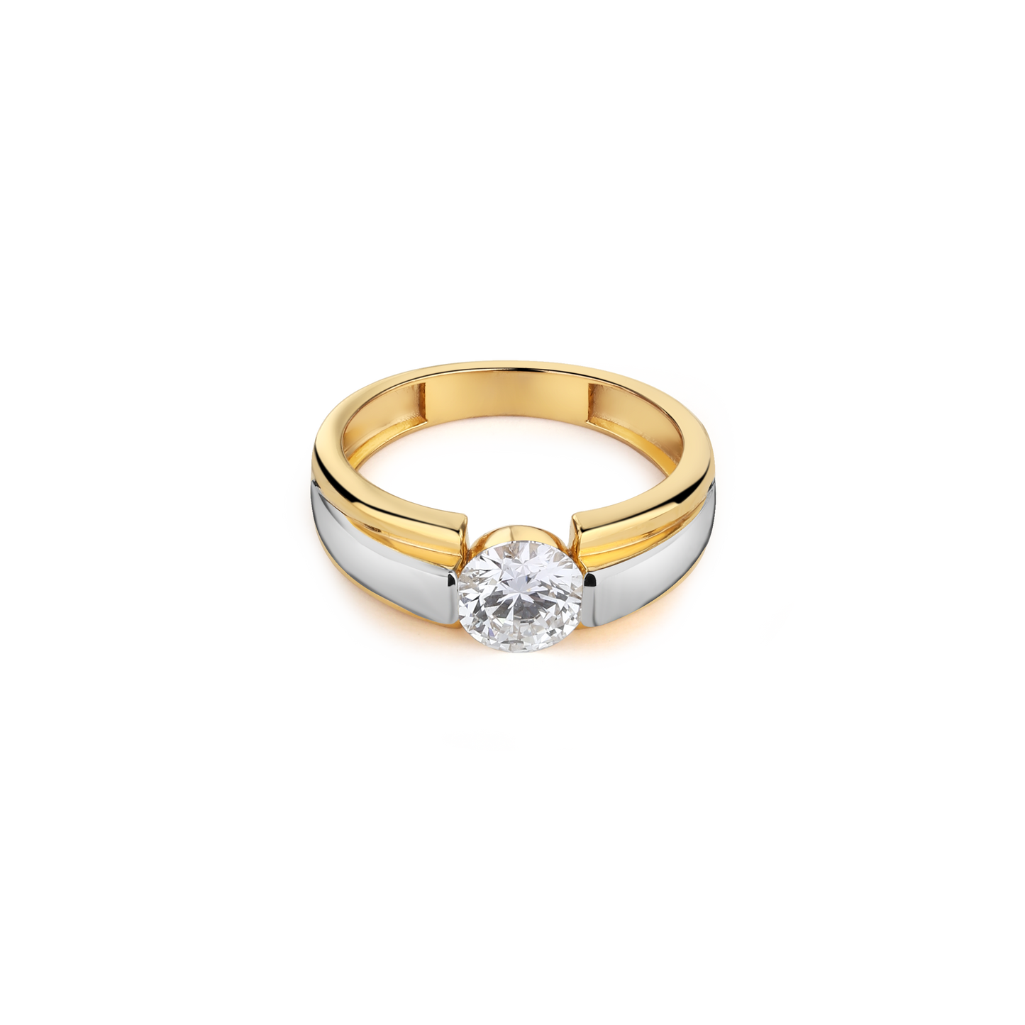 1.5ct Round Lab Diamond Solitaire Gents Ring