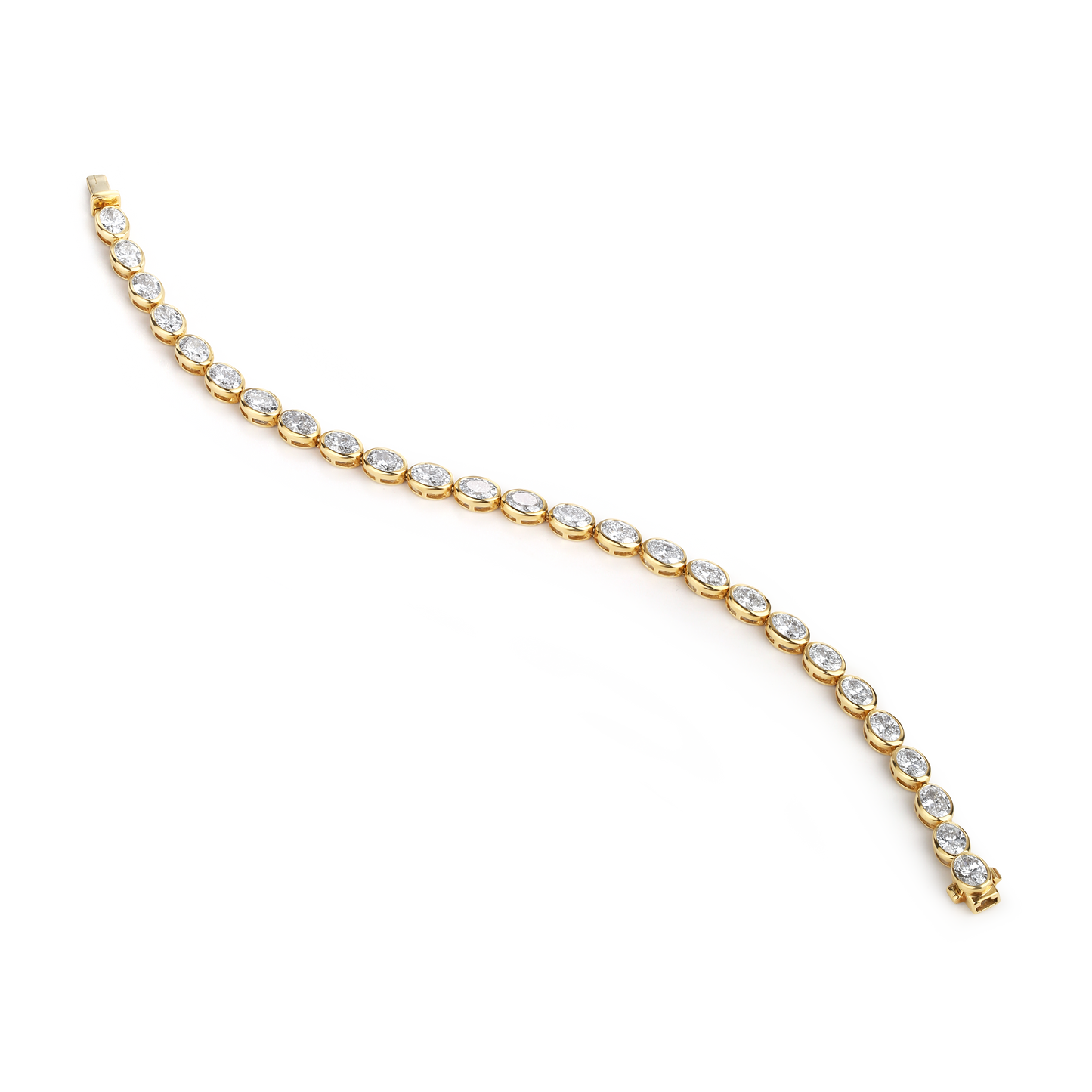 31 pointer oval lab diamond bracelet