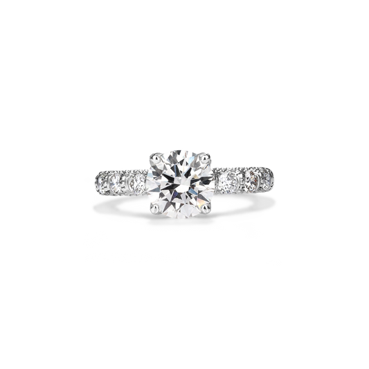 2ct Round Solitaire Lab Diamond Ring