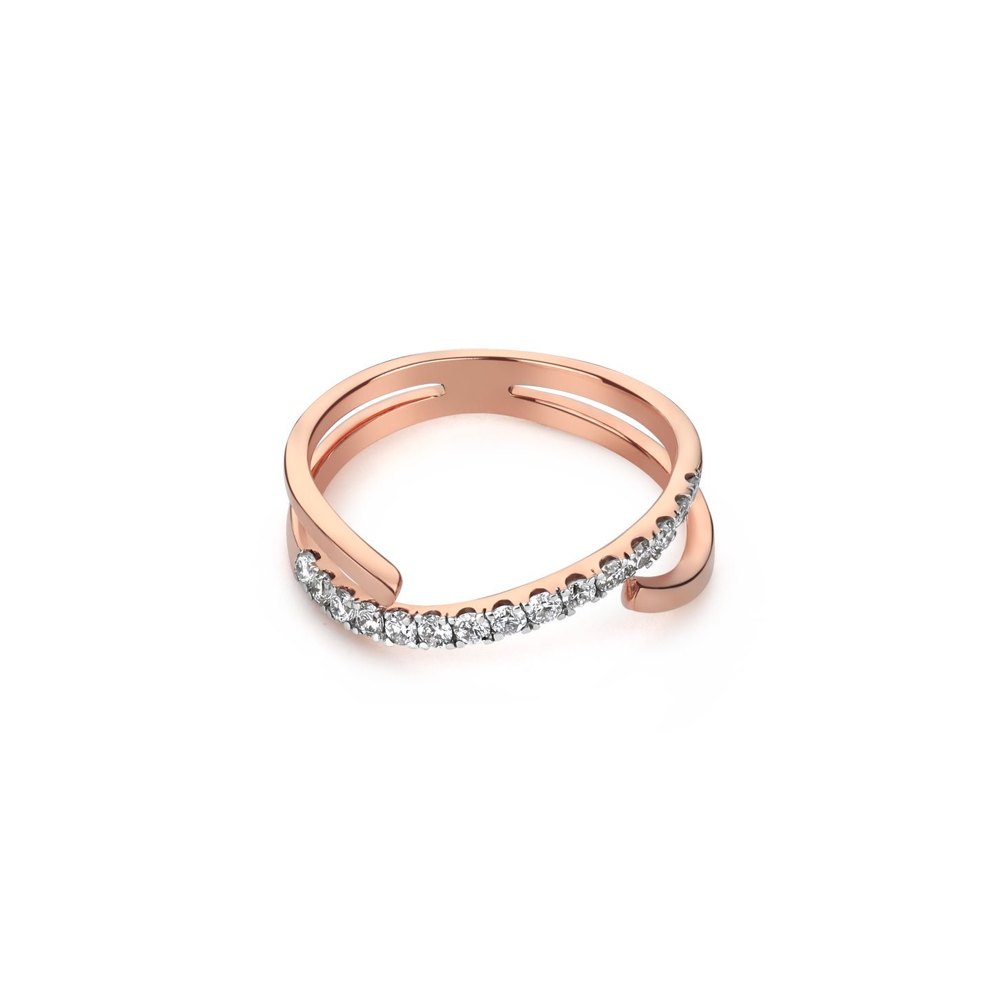 Ethereal Twist Diamond Ring