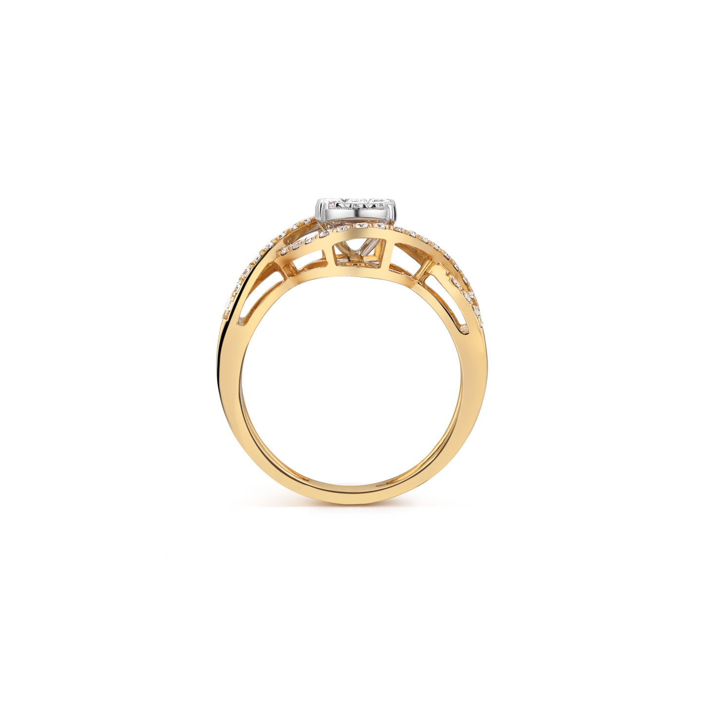 Charming Waves Diamond Ring