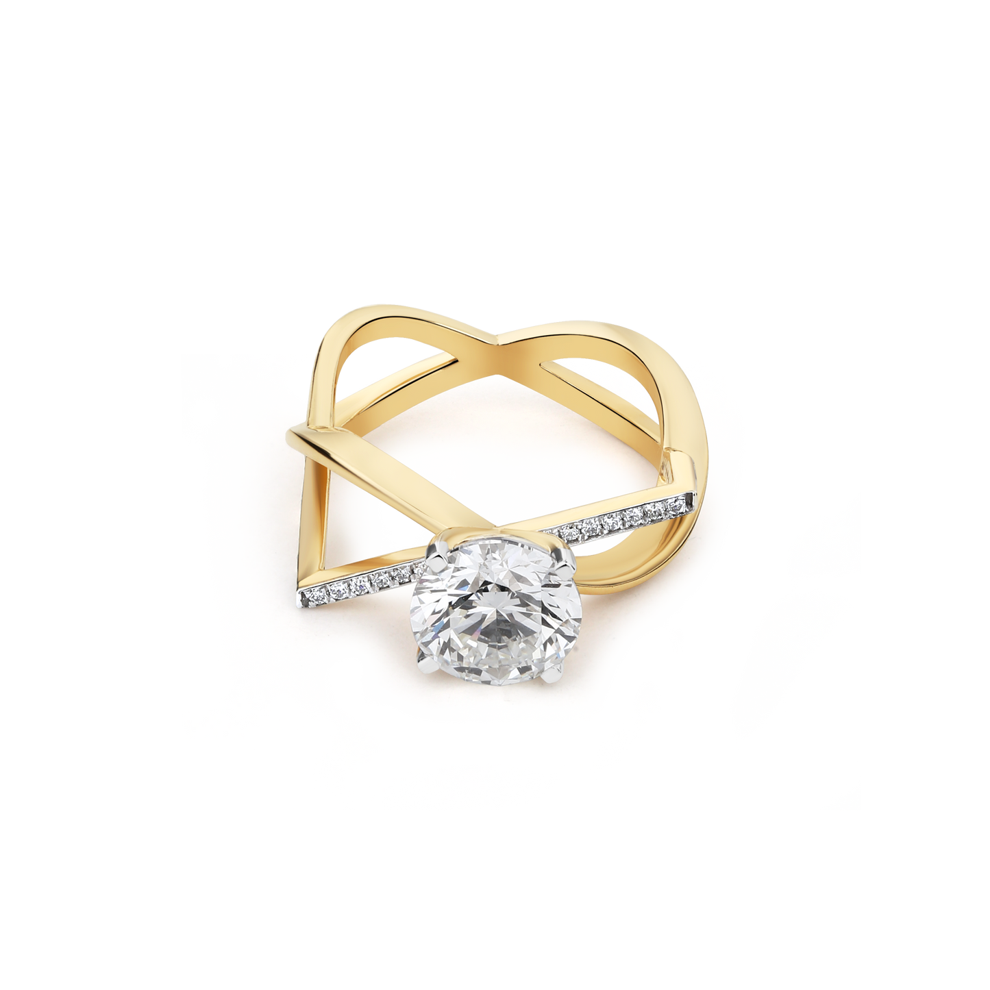 2.5ct Eternal Twist Lab Diamond Ring