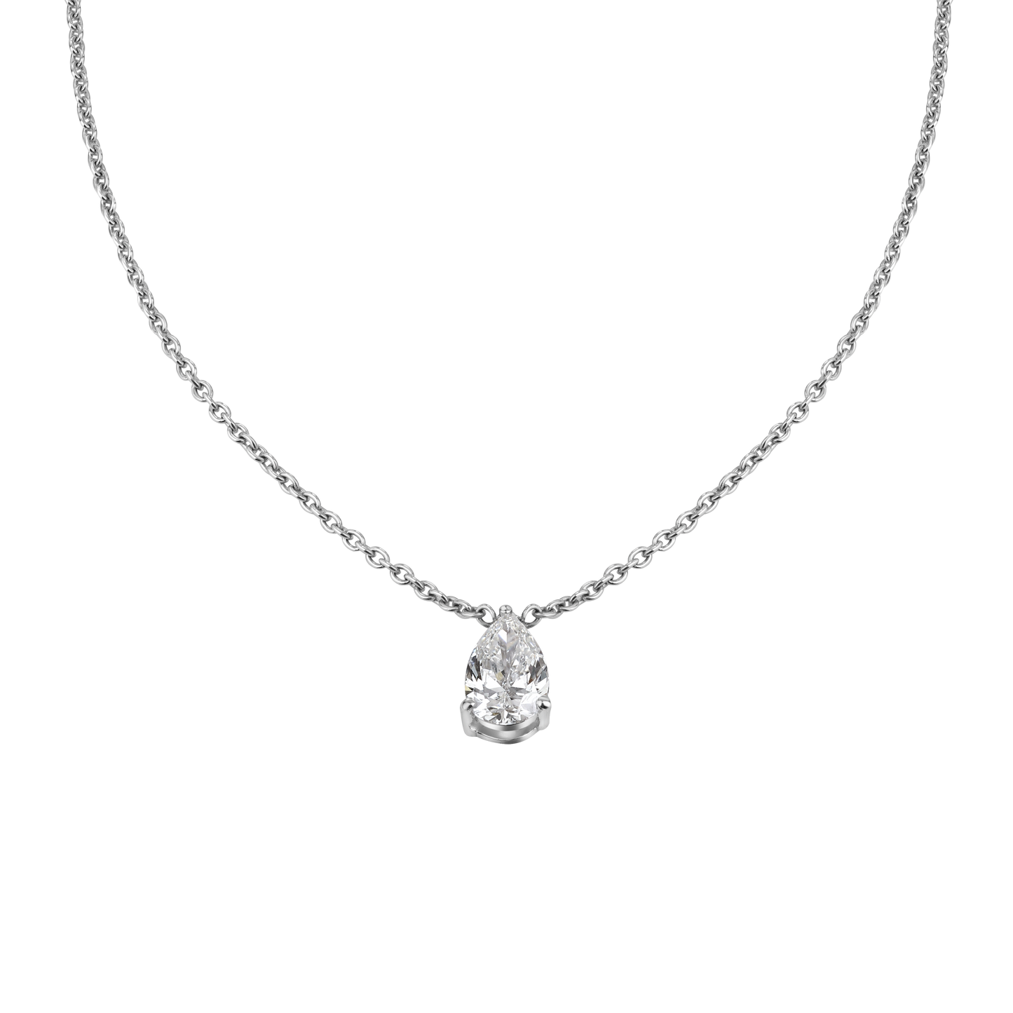 Pear-Shaped Lab-Grown Diamond Pendant