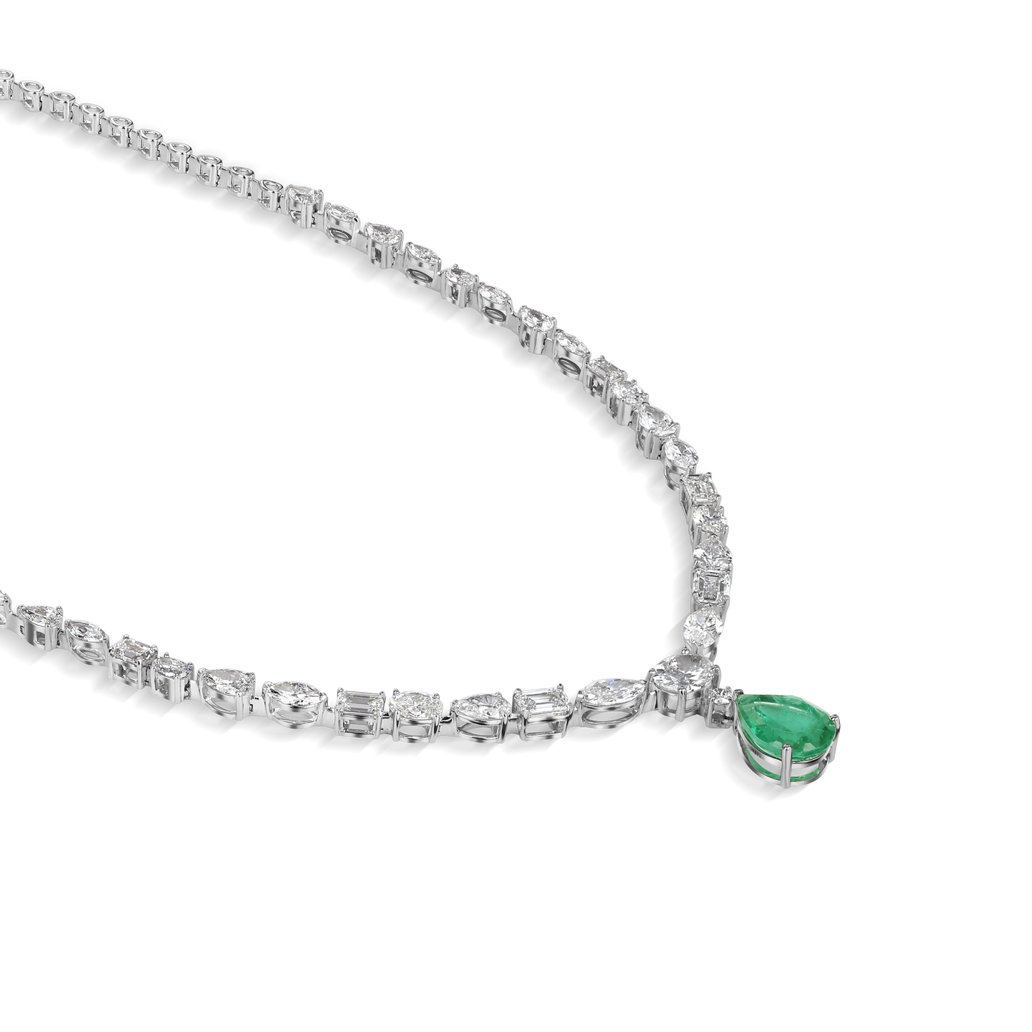 Mystical Green Drop Necklace