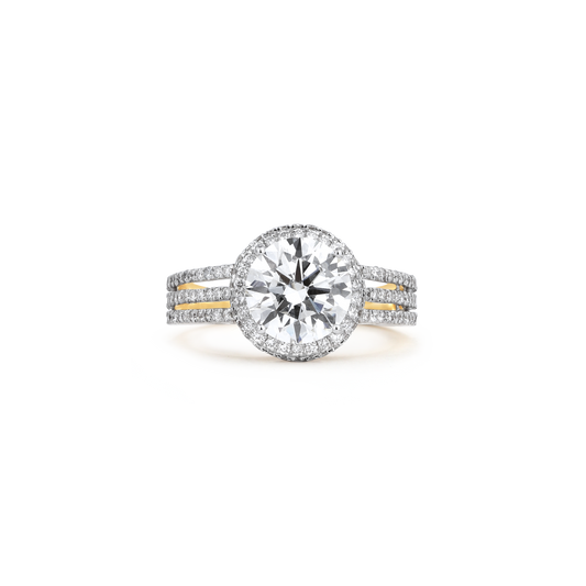 2.3ct Triple Stack Lab Diamond Ring