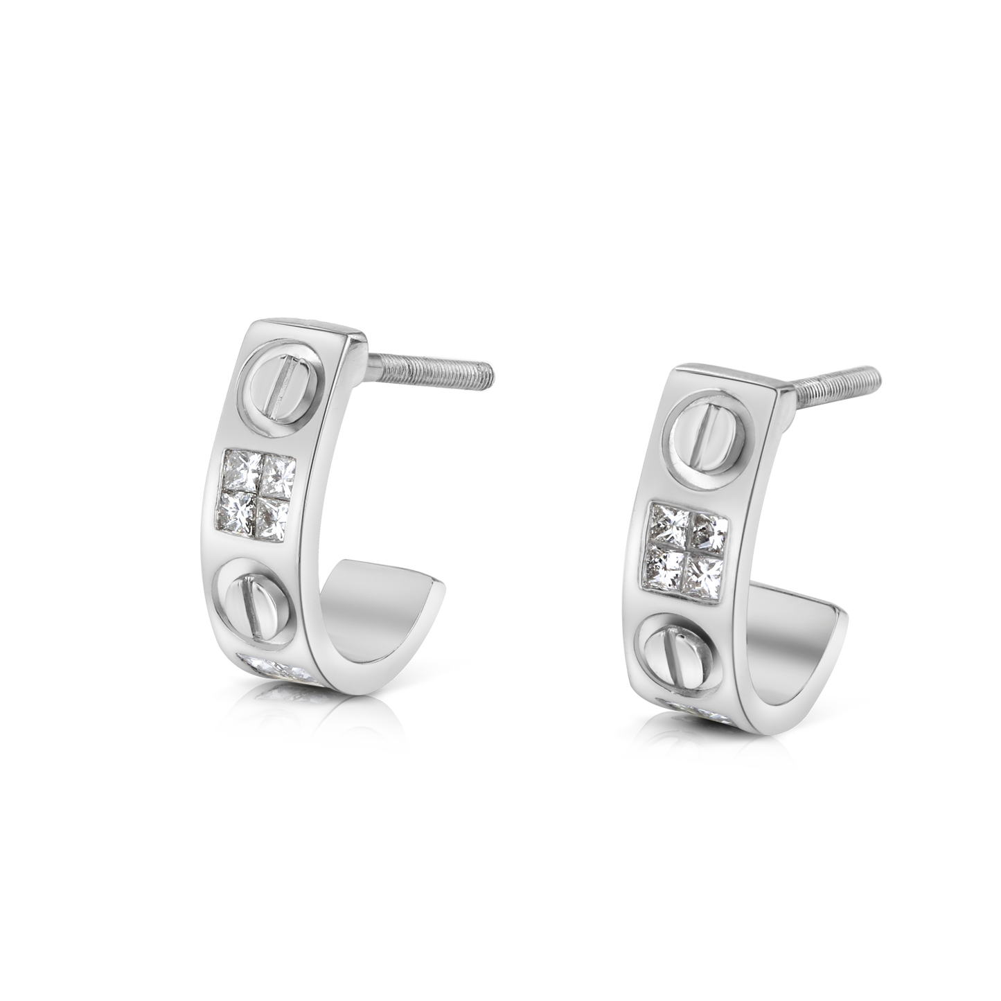0.4ct Luminous Arc Diamond Earrings