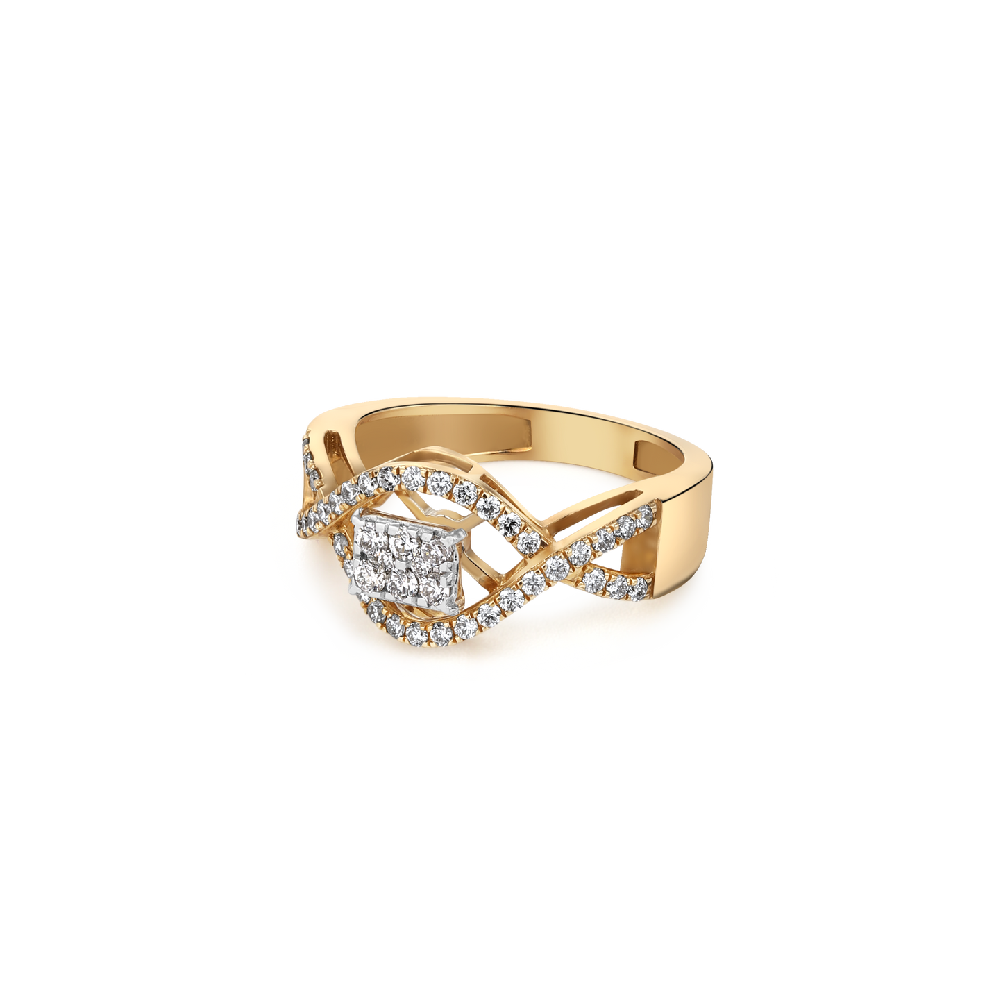 Charming Waves Diamond Ring