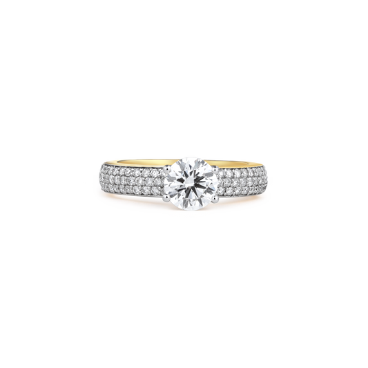 1ct Round Engagement Lab Diamond Ring