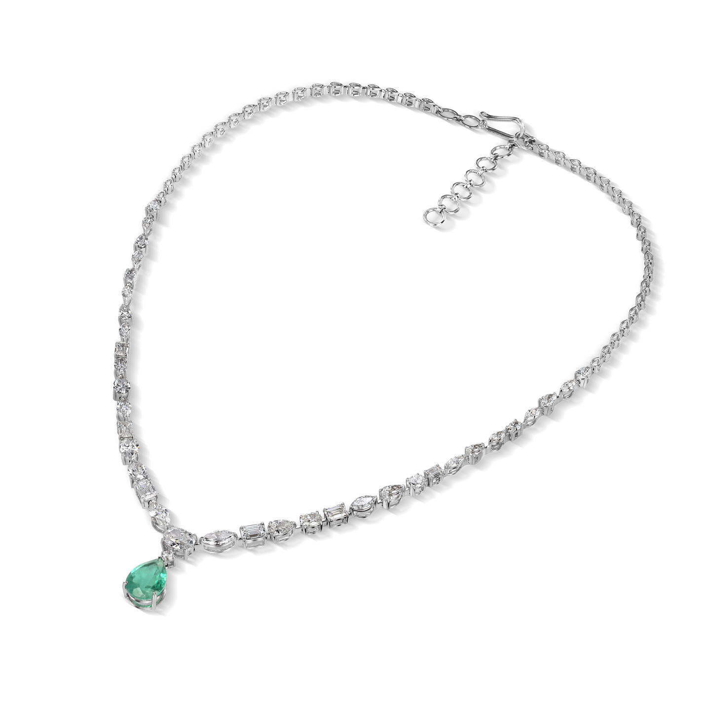 Mystical Green Drop Necklace