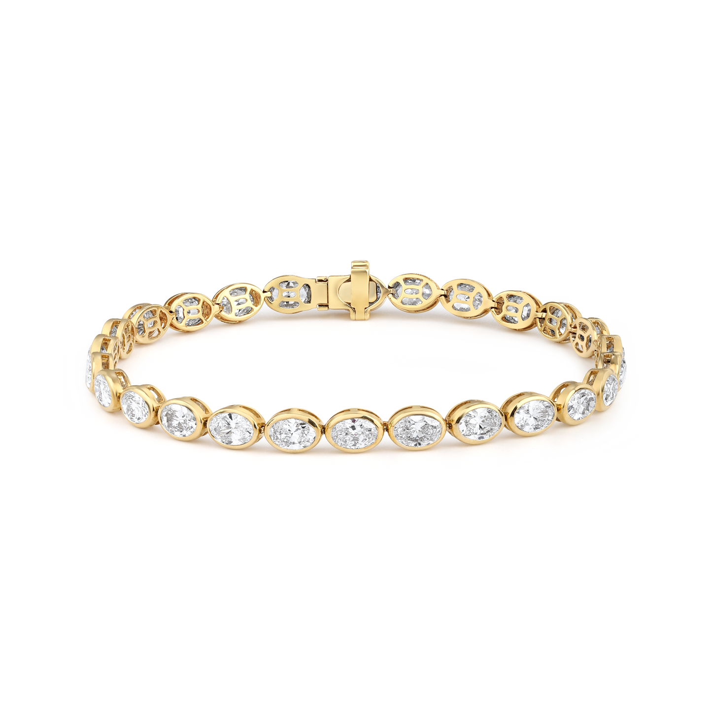 31 pointer oval lab diamond bracelet