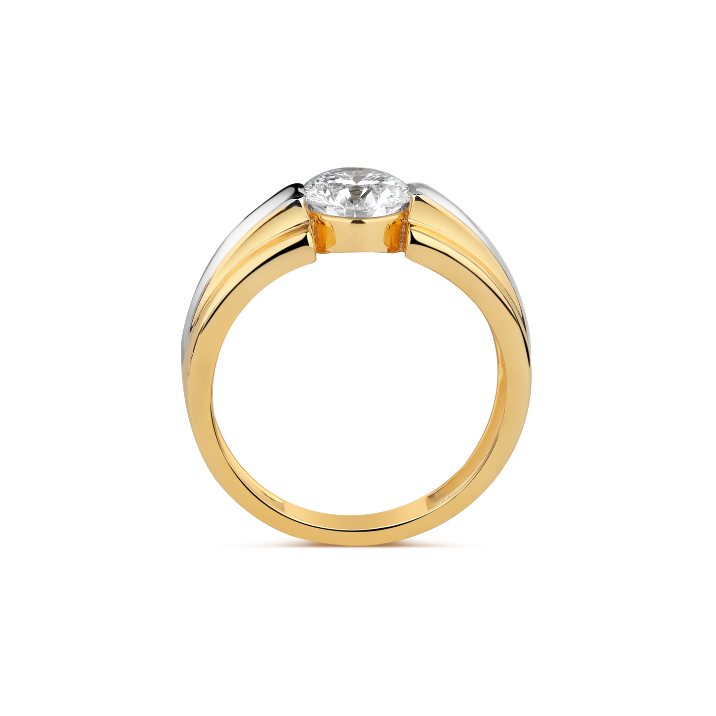 1.5ct Round Lab Diamond Solitaire Gents Ring