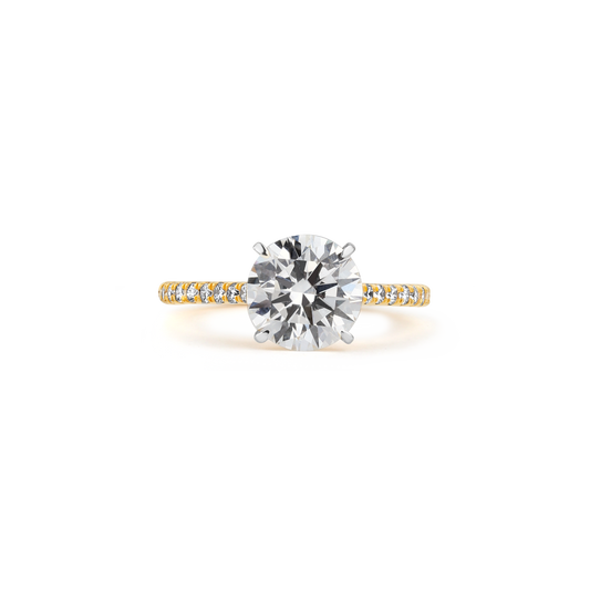 2ct Round Classic Lab Diamond Solitare Ring