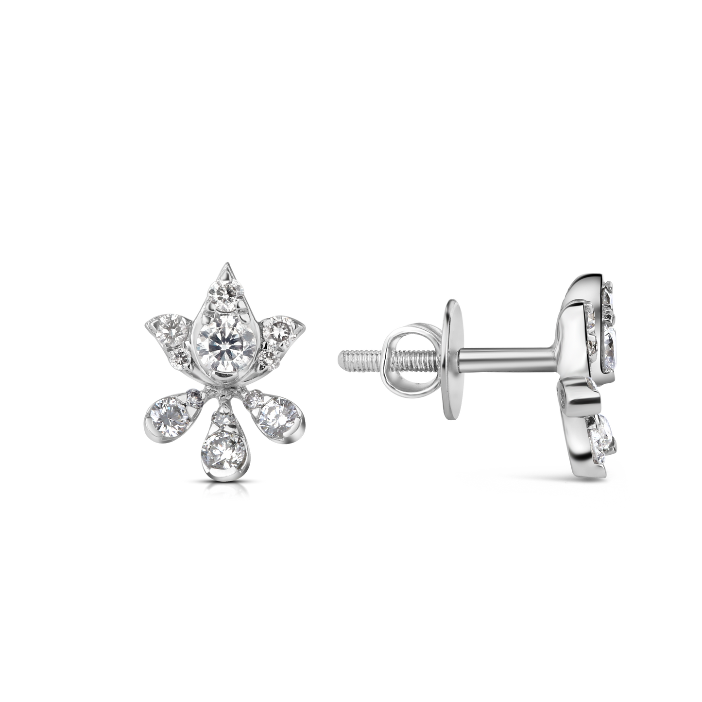 0.5ct Blossom Spark Diamond Earrings