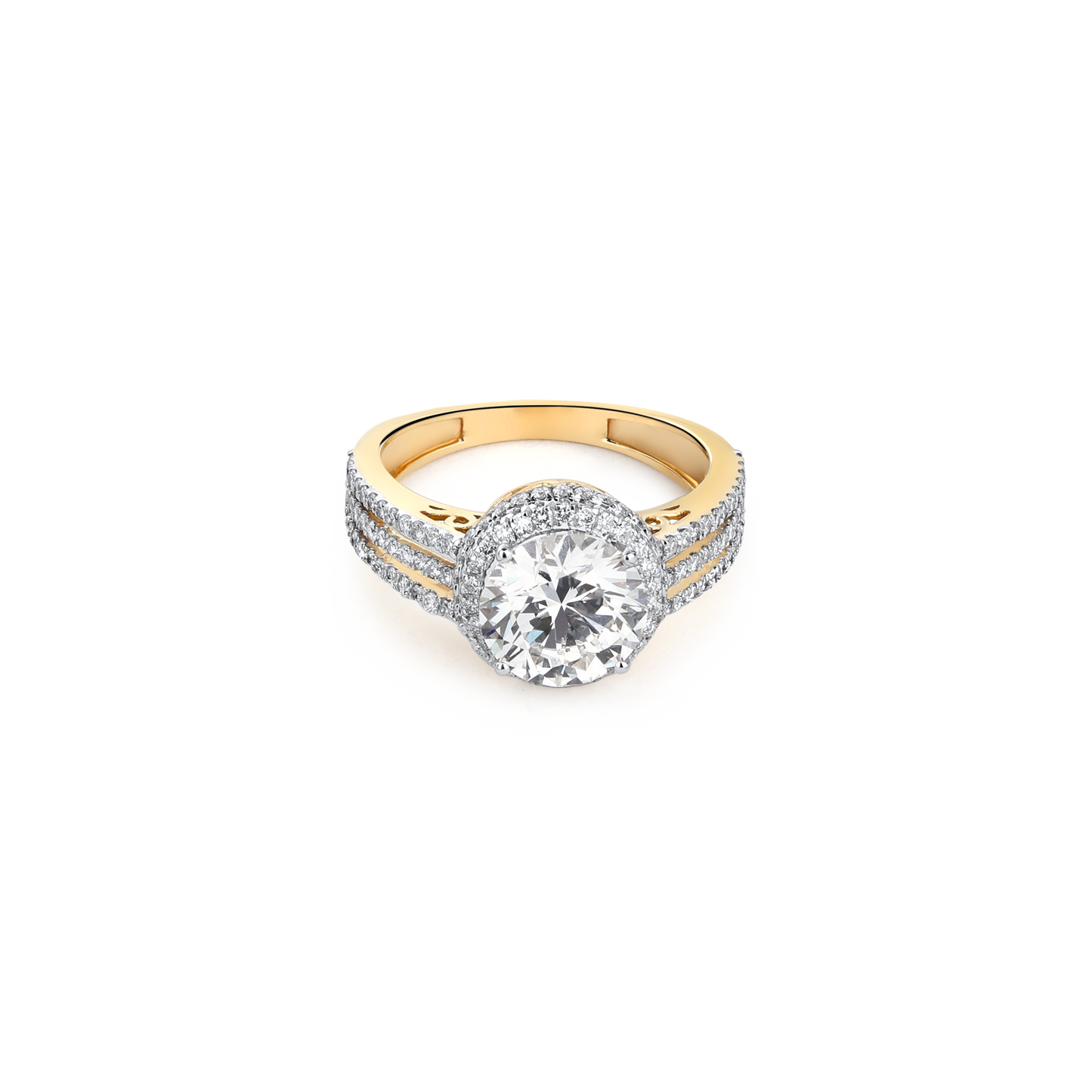 2.3ct Triple Stack Lab Diamond Ring
