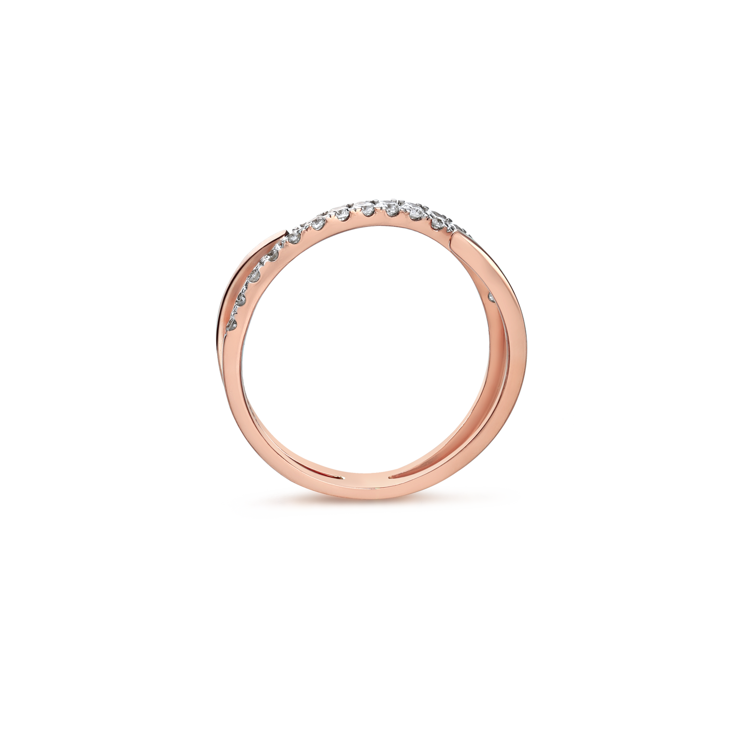 Ethereal Twist Diamond Ring