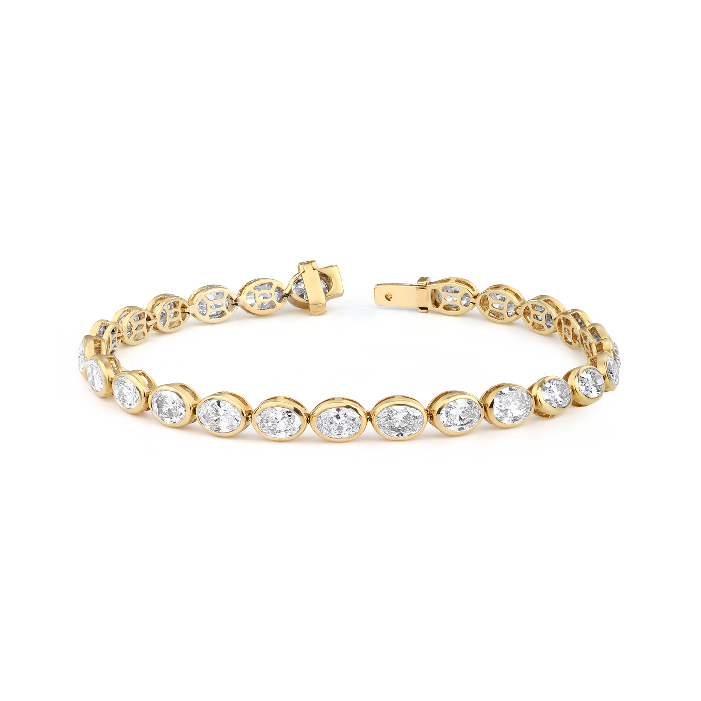 31 pointer oval lab diamond bracelet