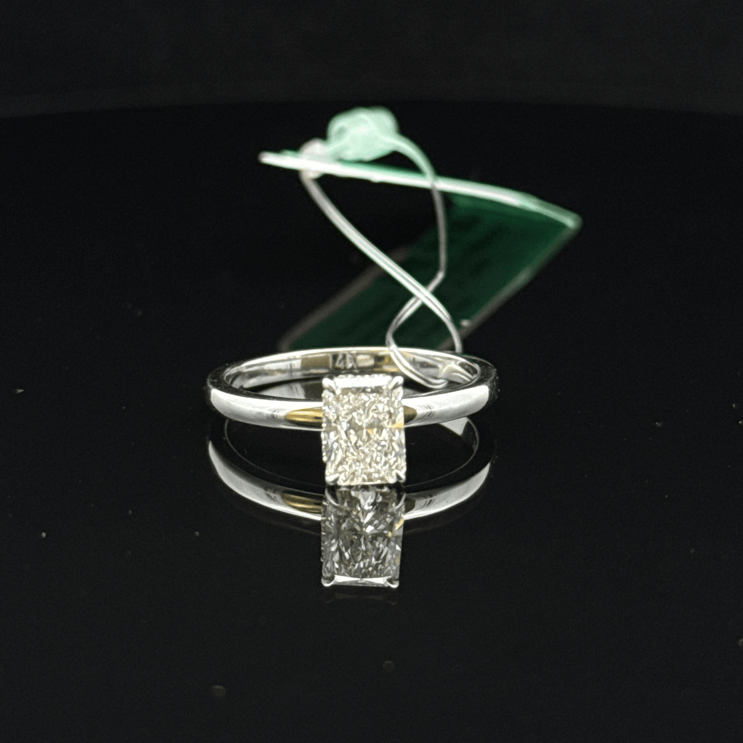 1ct Classic Cushion Solitaire Diamond Ring