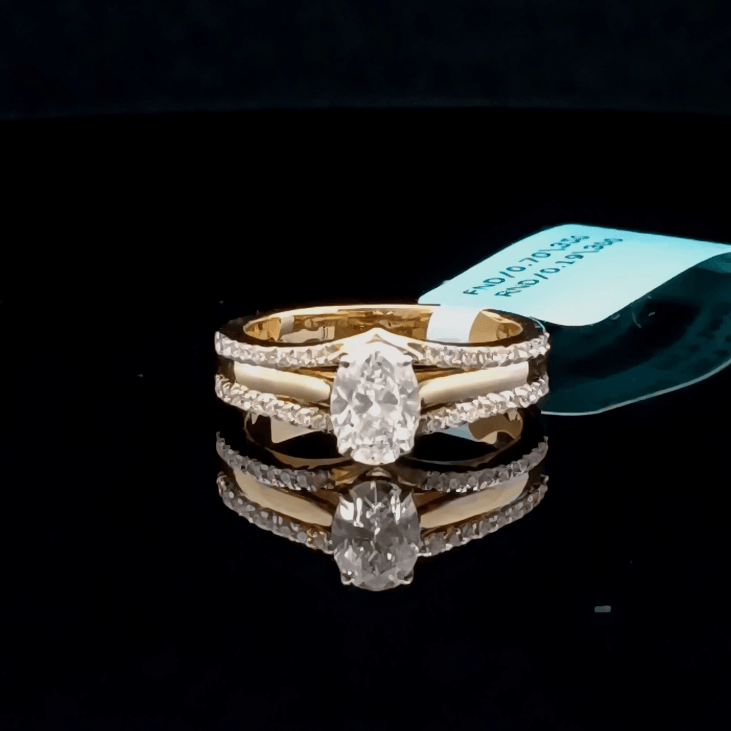 0.70 Oval Solitaire Diamond Ring