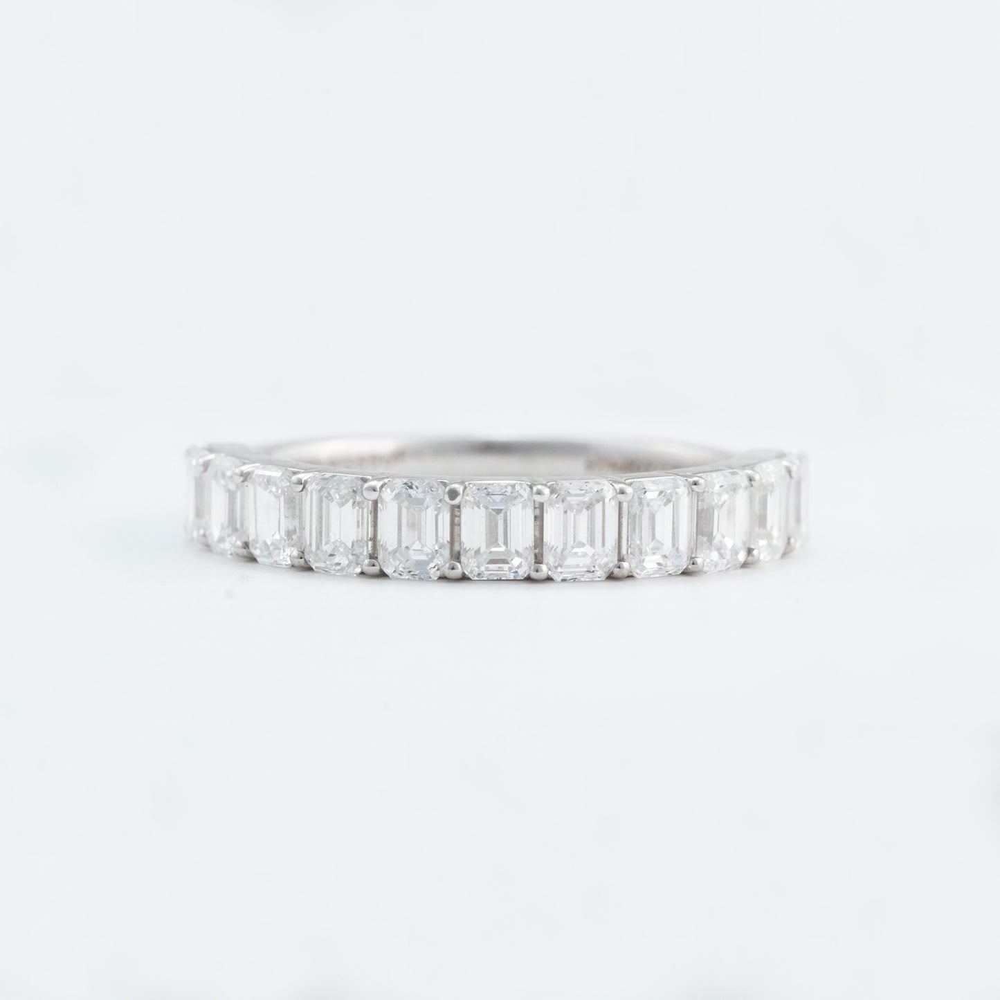 Emerald Cut Diamond Eternity Band