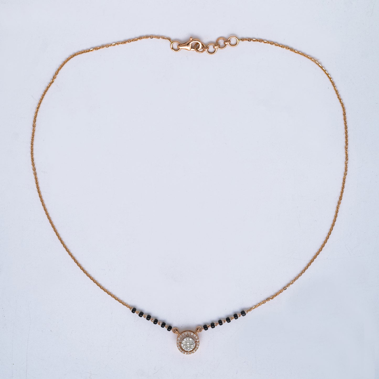 Round Diamond Mangalsutra
