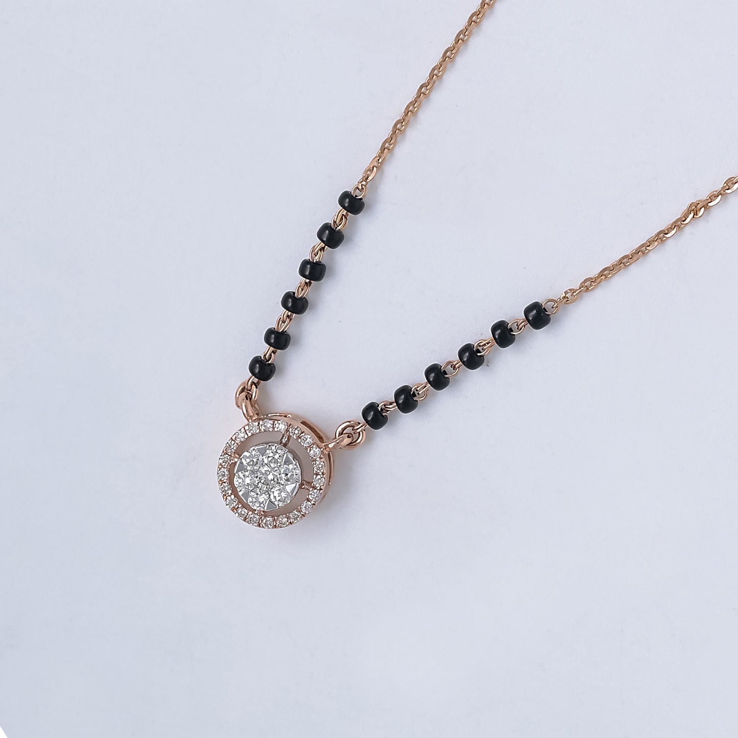 Round Diamond Mangalsutra