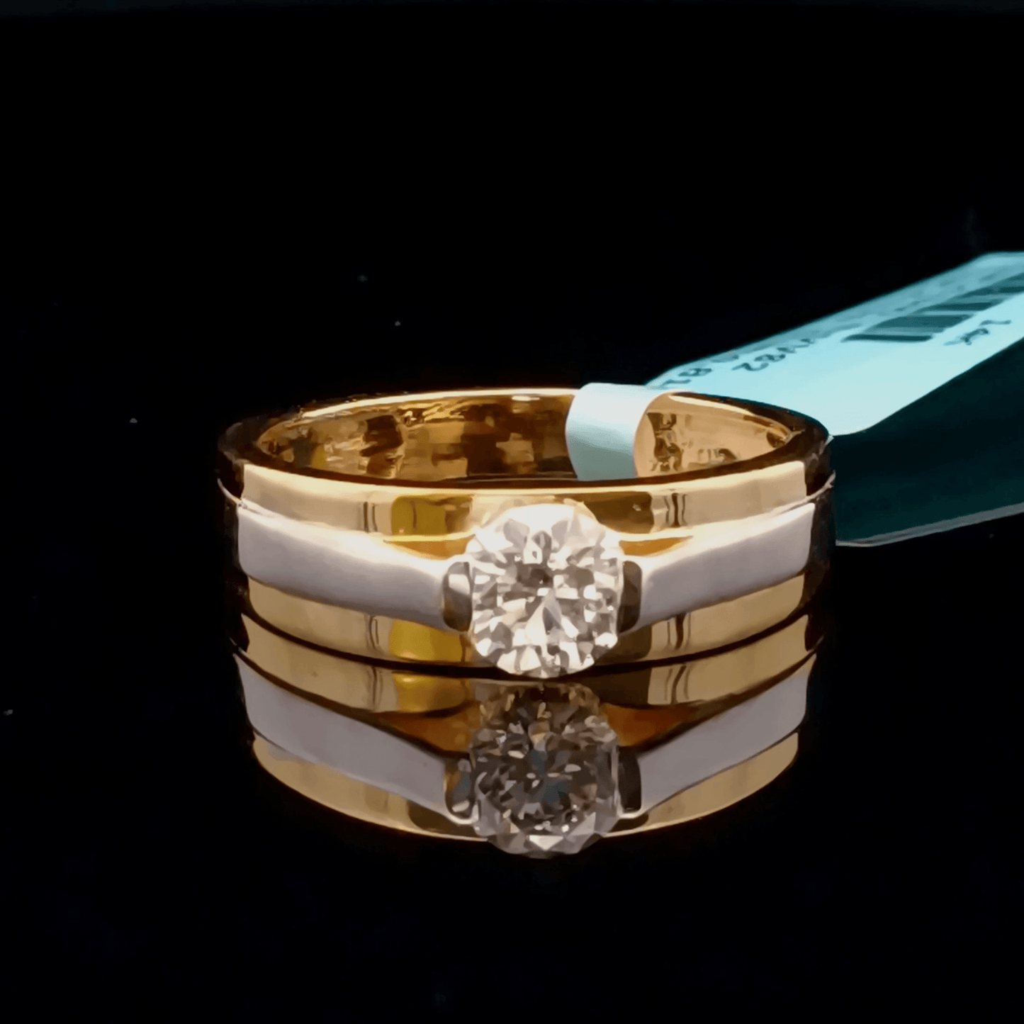 0.80ct Round Lab Diamond Solitaire Gents Ring