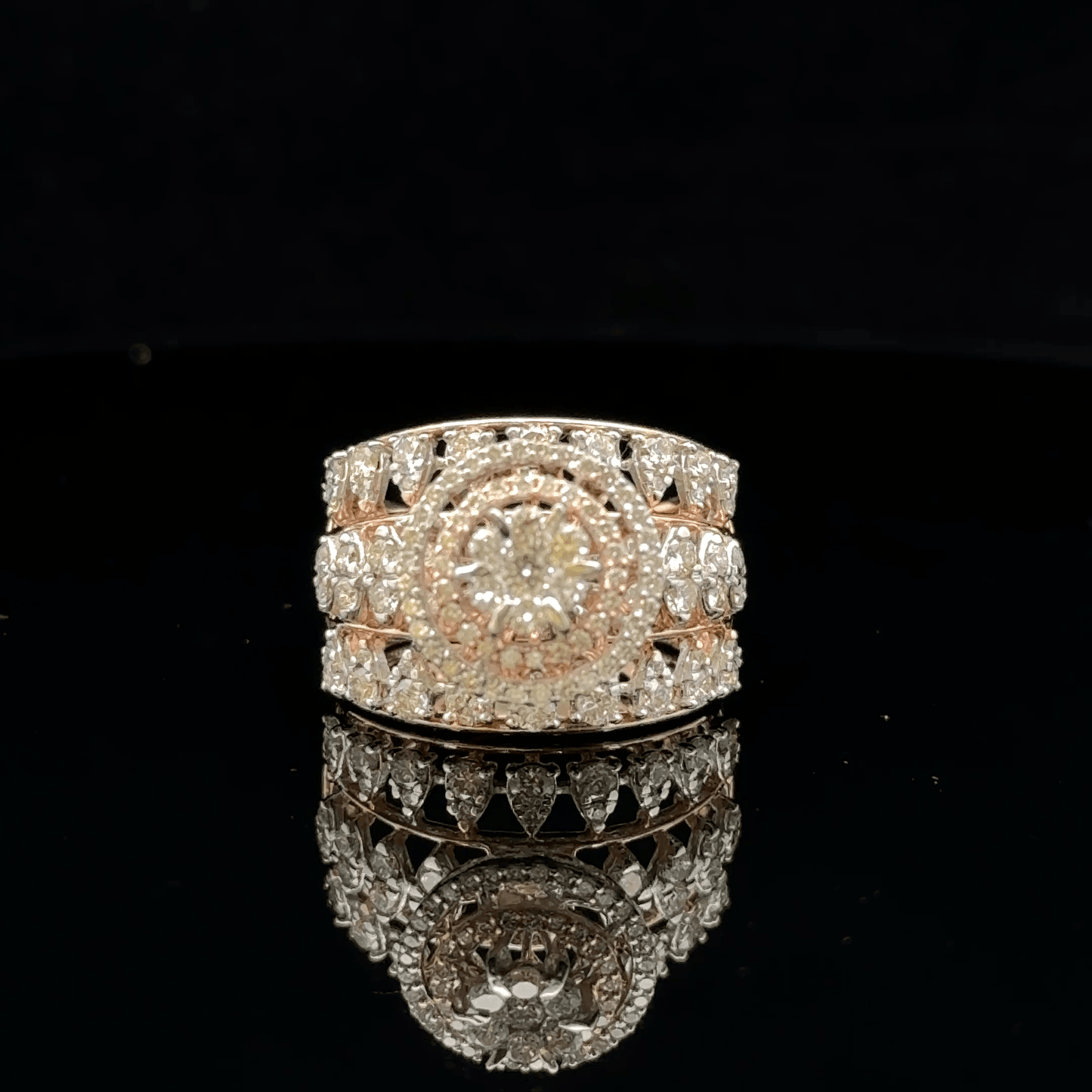 Classic Diamond Cluster Band Ring