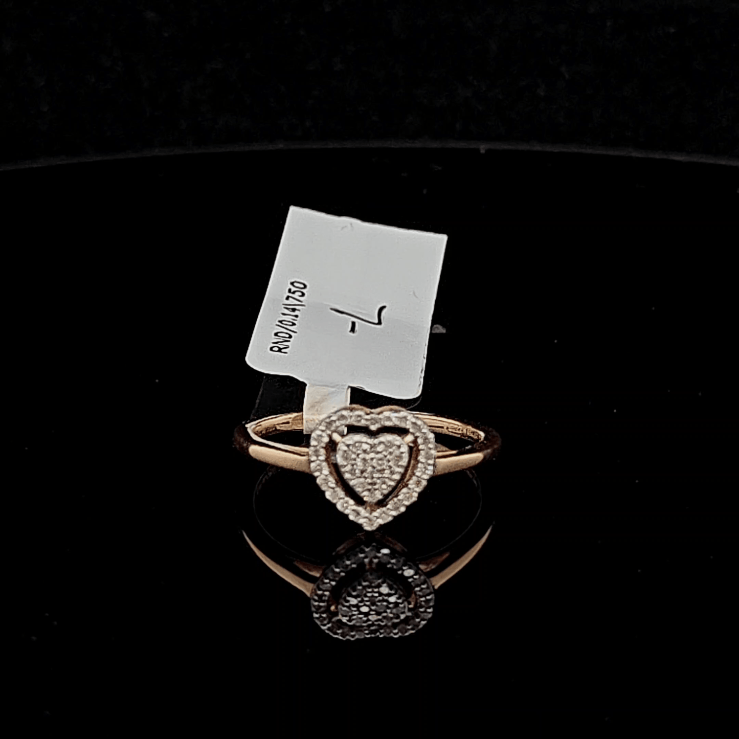 Petite Heart Diamond Ring