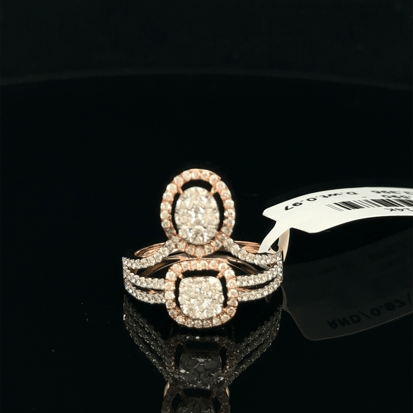 Dual Halo Oval & Cushion Diamond Ring