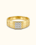 Heritage Diamond Square Men's Ring