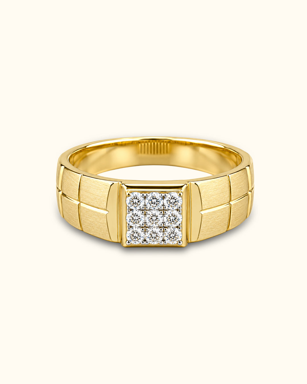 Heritage Diamond Square Men's Ring