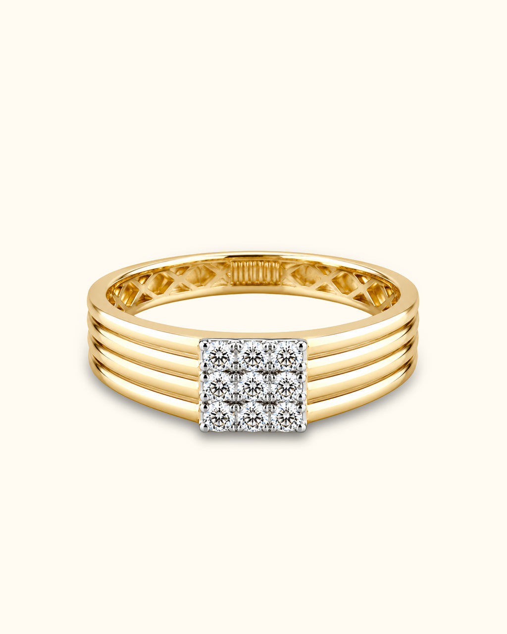 Prestige Two-Tone Round Solitaire Diamond Ring