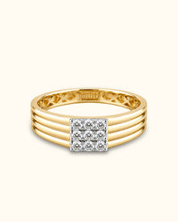Prestige Two-Tone Round Solitaire Diamond Ring