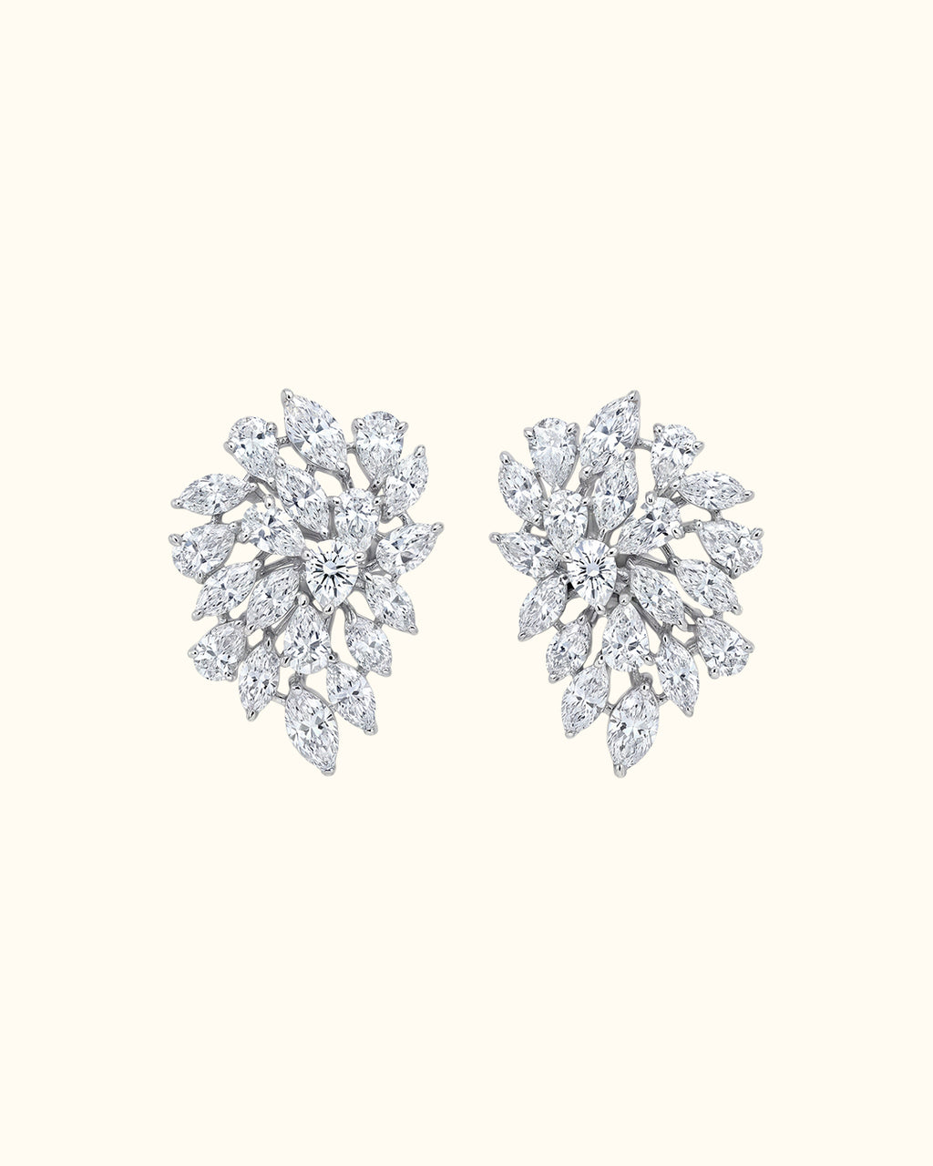 Marquise Diamond Petal Earrings