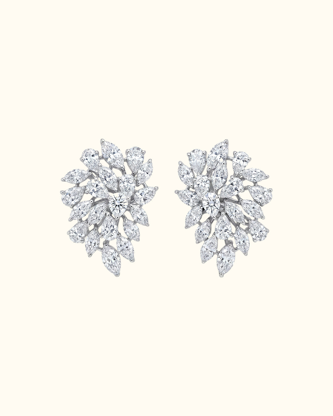 Marquise Diamond Petal Earrings