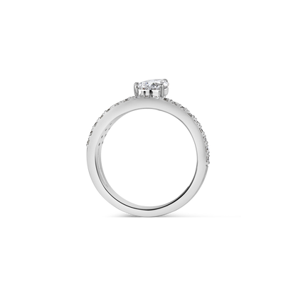 Timeless Twist Pear Diamond Ring