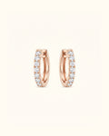 Classic Diamond Huggie Hoop Earrings