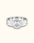 Executive White Gold Round Solitaire Diamond Ring