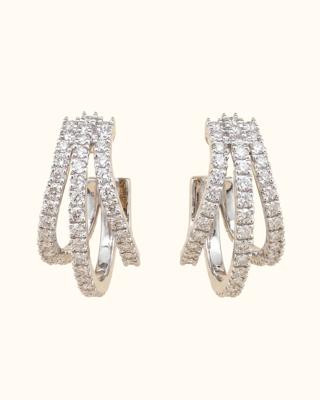 Diamond Cascade Tassel Earrings