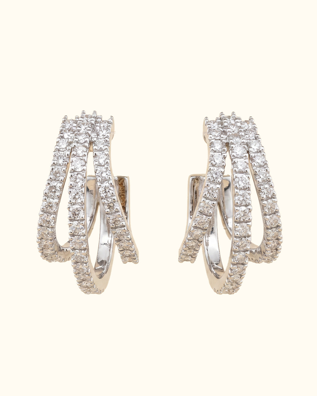 Diamond Cascade Tassel Earrings