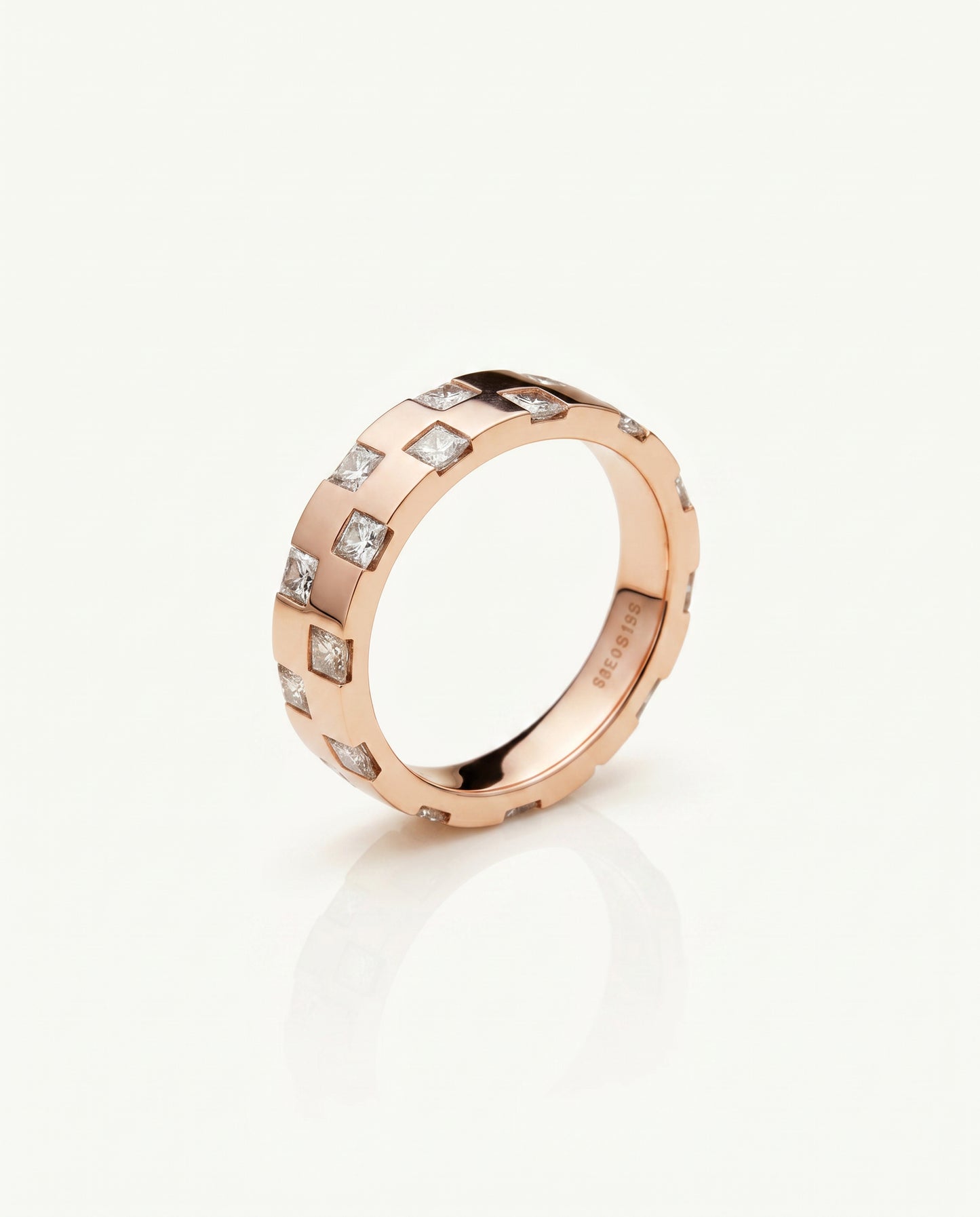 Multi-Layer Halo Diamond Ring in Rose Gold