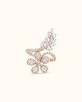 Diamond Butterfly Vine Ring