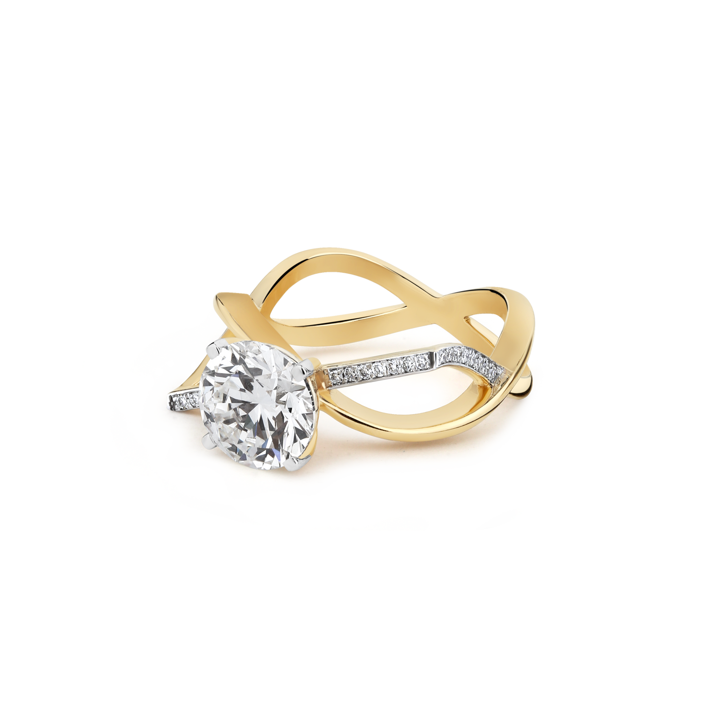 2.5ct Eternal Twist Lab Diamond Ring