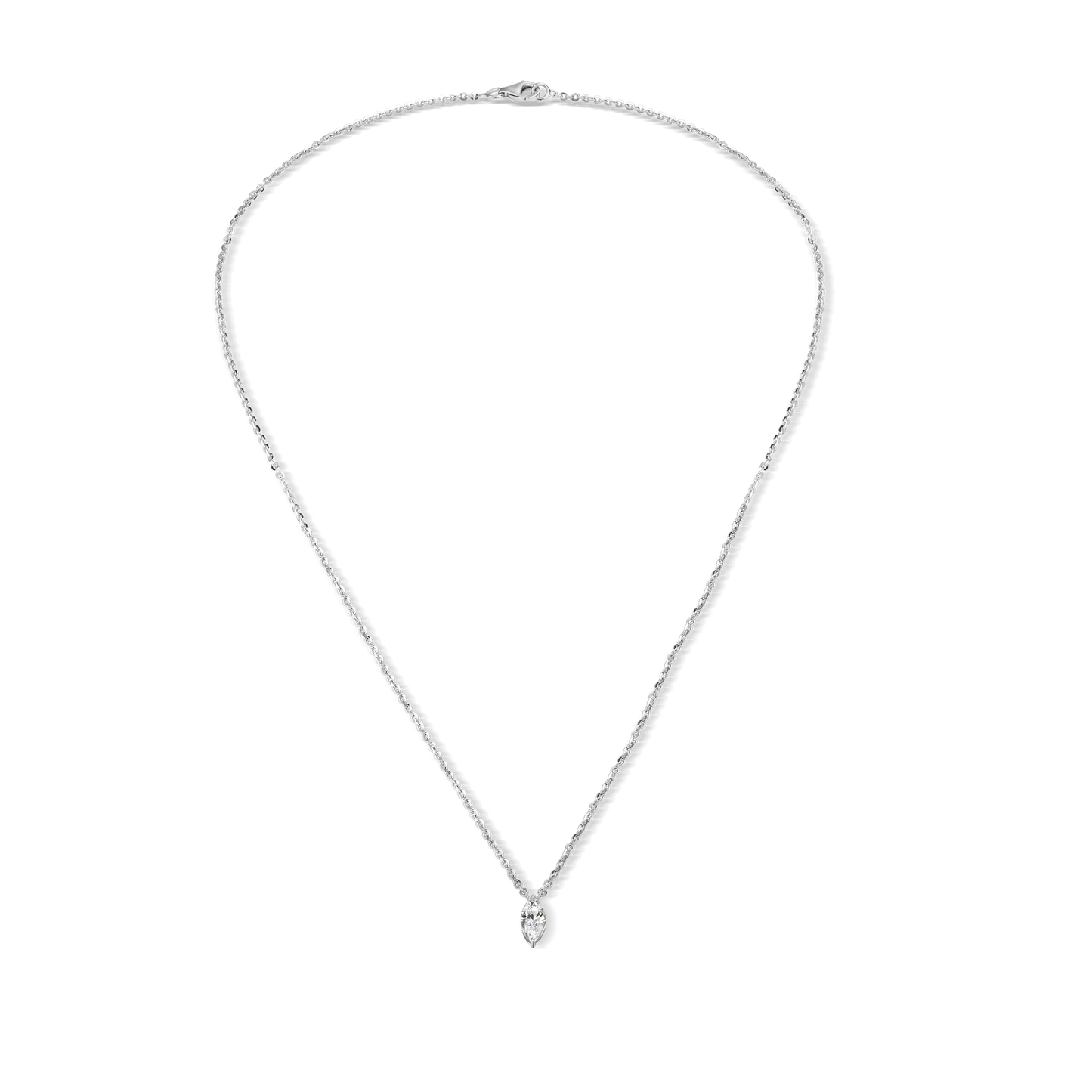 Marquise Cut Lab Diamond Pendant