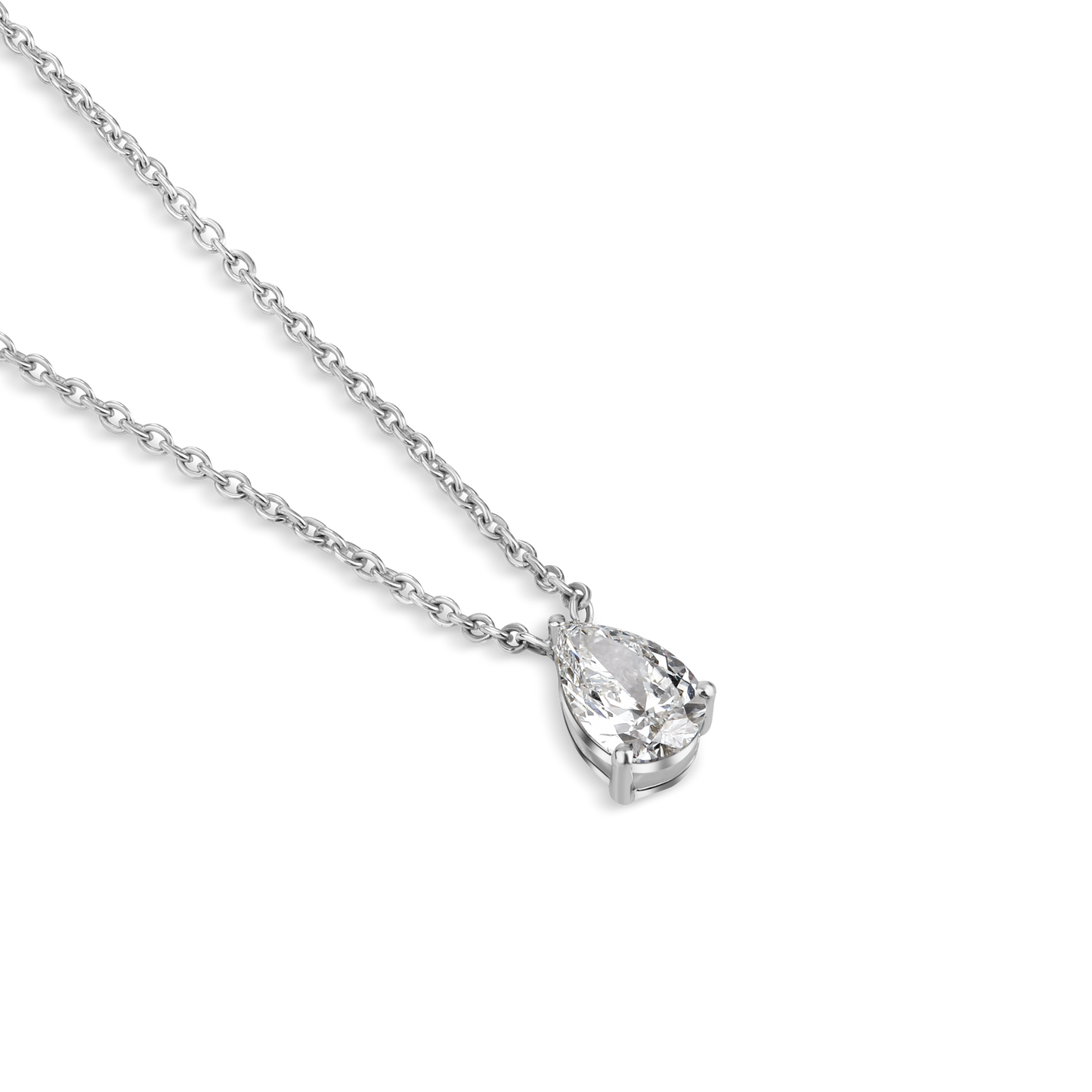 Pear-Shaped Lab-Grown Diamond Pendant