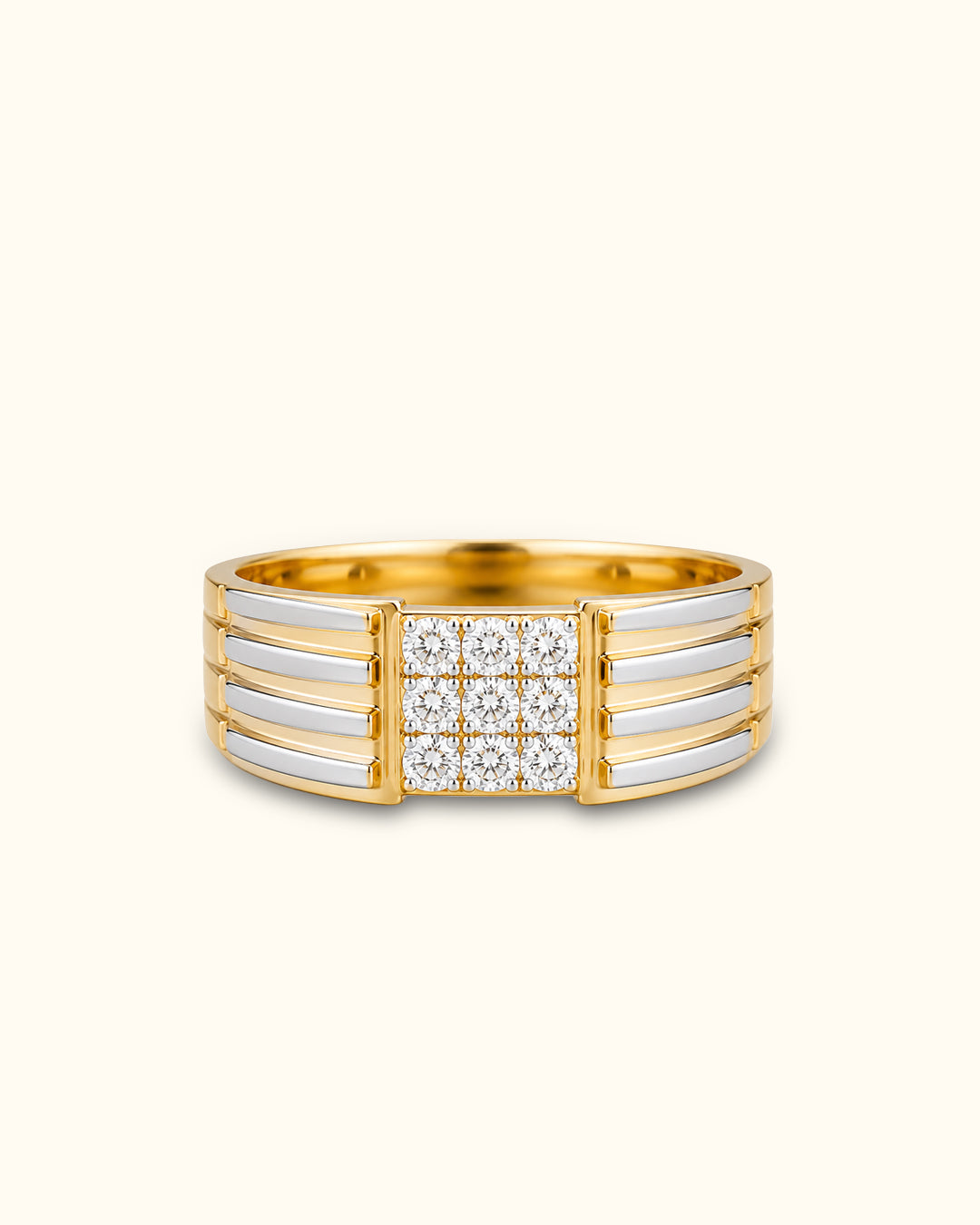Executive Diamond Cluster Men's Ring