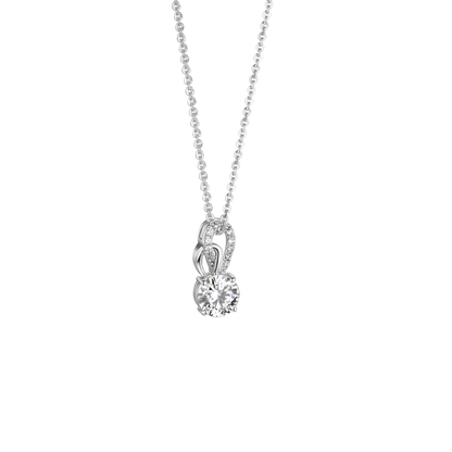 2ct Round Lab Diamond Solitaire Pendent
