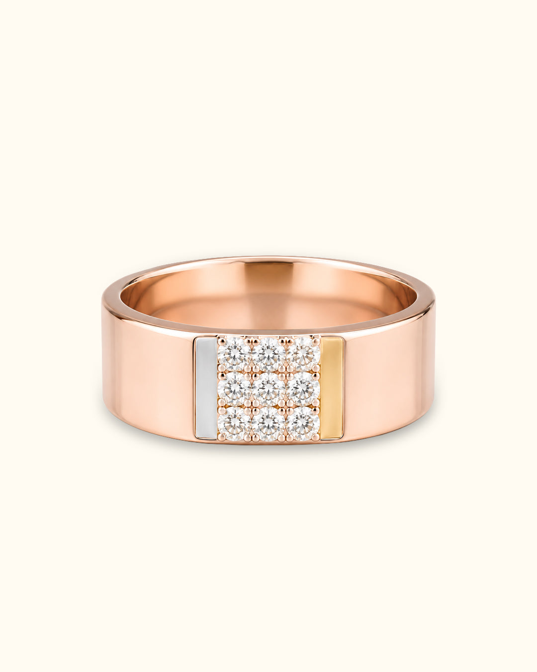 Classic Diamond Cluster Men's Ring