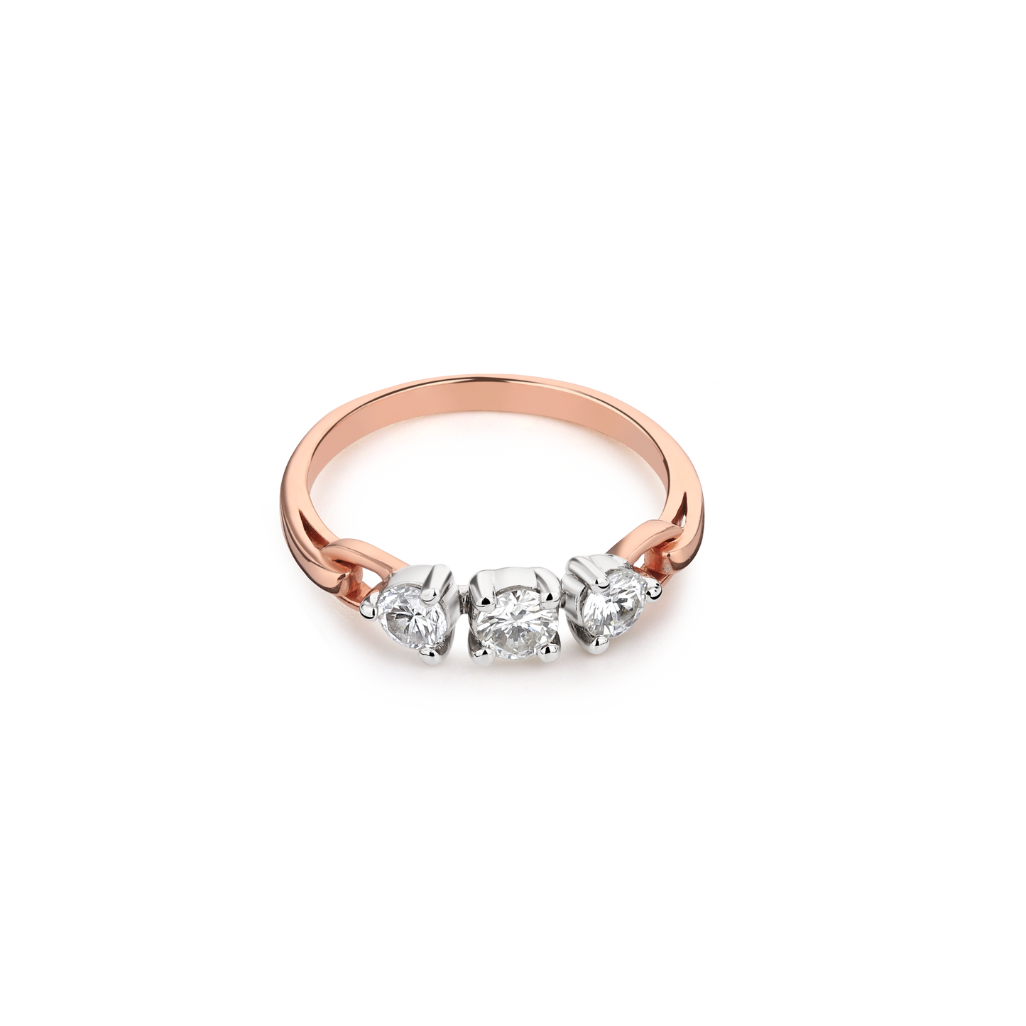 Three-Stone Solitaire Diamond Ring