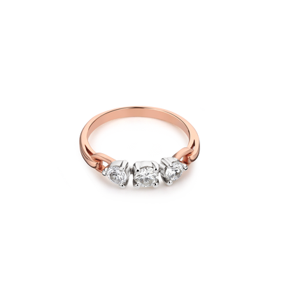 Three-Stone Solitaire Diamond Ring